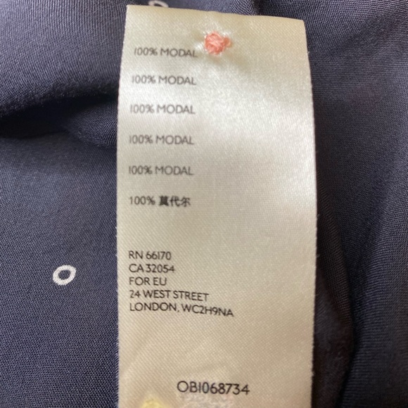 Maeve by Anthropologie Tunic Button Down Blouse Sz XS Black & White Circles - Picture 15 of 15